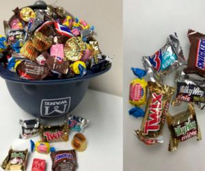 Annonce du gagnant du concours « Devinez combien il y a de bonbons dans le casque »
