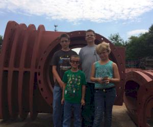 Delta Kids Club members tour Clow Valve facility