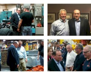 (Sur la photo, dans le coin supérieur droit : Leon McCullough et le Gouverneur Mike Huckabee)