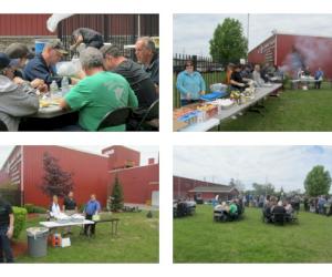 Kennedy Valve organise un repas en plein air pour son équipe.