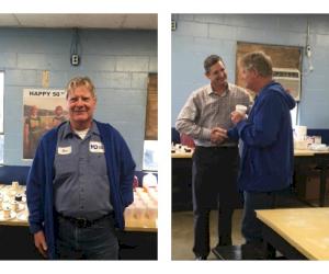 (Sur la photo : Rod McInerney et Tom Crawford, directeur général de McWane Ductile Ohio)