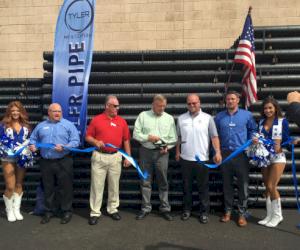 Thad Hicks (Tyler Regional Sales Manager), David Jones (VP-Wade Sales), Greg Simmons (Tyler General Manager), Sterling Bowman (Tyler Vice President of Sales), Patrick Leonard (Regional Sales Manager) and Dallas Cowboys Cheerleaders