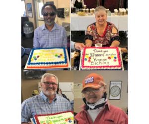 (Sur la photo de haut en bas, G-D : Dexter Foster, Ester Bickley, Duane Scritchfield et James Stephenson)