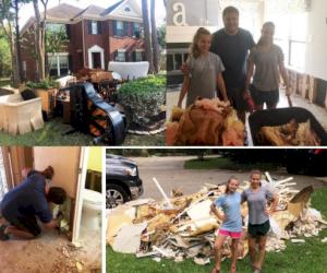 Greg Adams de Tyler Union et sa famille ont participé à l’effort d’aide aux victimes de l’ouragan Harvey